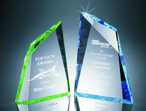 Faceted Mountain Cut Acrylic Award