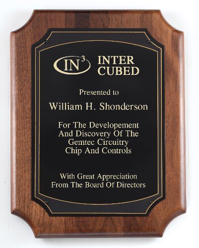 American Genuine Walnut Plaque with Satin Finish