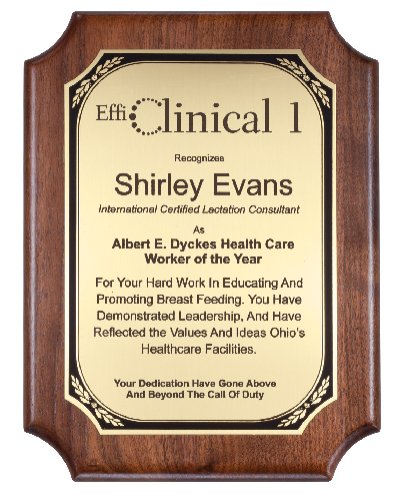 American Genuine Walnut Plaque with Satin Finish