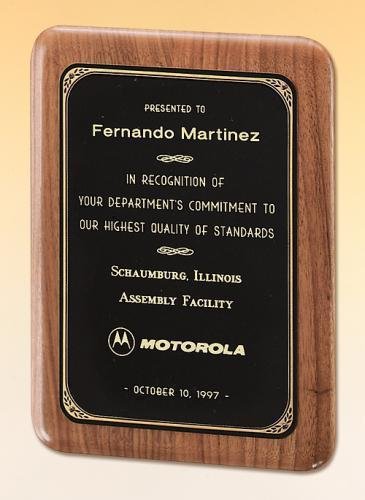 American Walnut Plaque
