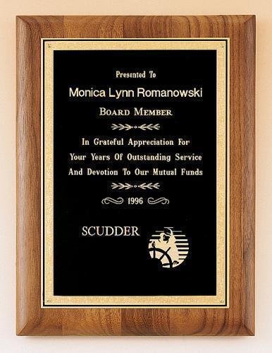 American Walnut Plaque