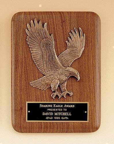 American Walnut Plaque with Eagle Casting