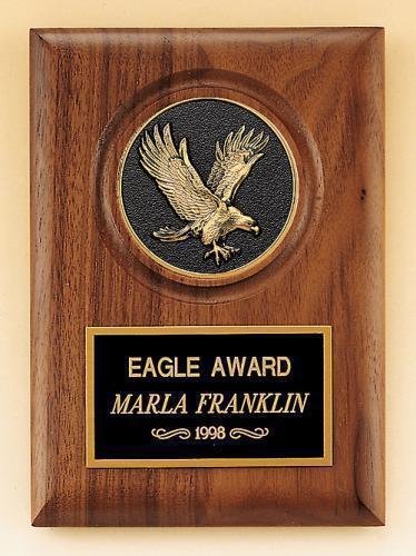 American Walnut Plaque with Eagle Casting