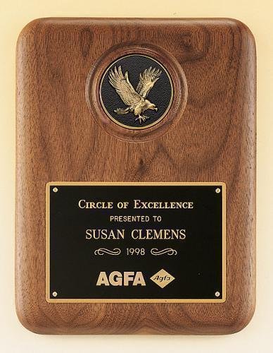 American Walnut Plaque with Eagle Medallion