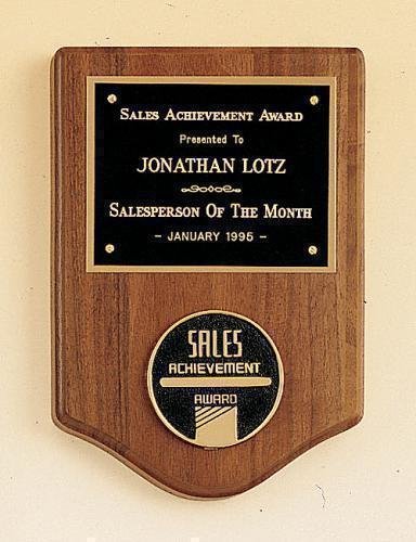 American Walnut Plaque with Medallion