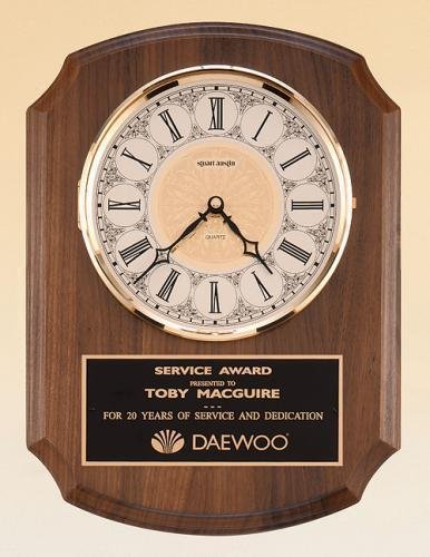 American Walnut Vertical Wall Clock.