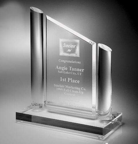 Angles Clear Acrylic with Posts