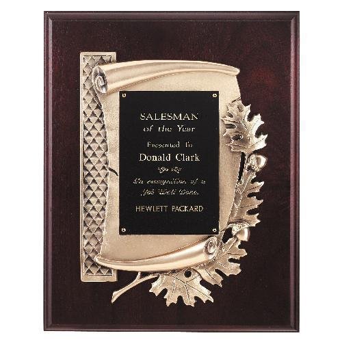 Antique Bronze Oak Leaf Plaque