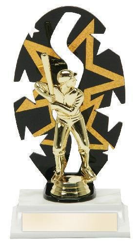 Baseball Male Backdrop Trophy