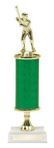 Baseball Single Oval Column Trophy