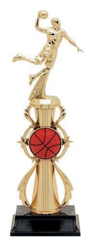 Basketball All Star Male Trophy With Riser