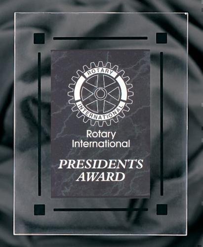 Black Marble Acrylic Award Recognition Plaque