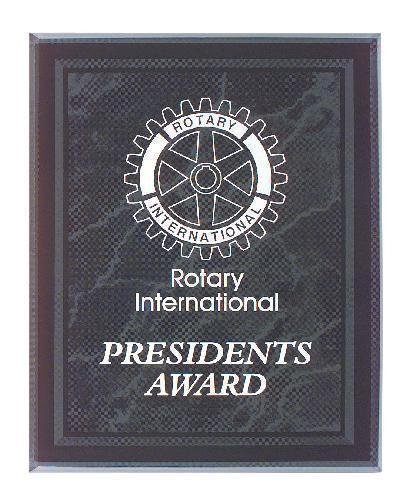 Black Marble Border Clear Acrylic Award Plaque
