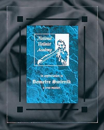 Blue Marble Acrylic Award Recognition Plaque