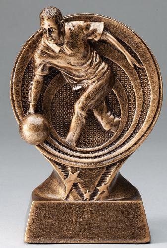 Bowling Resin Trophy, Male