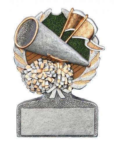 Cheerleader Multi Color Sport Resin Figure