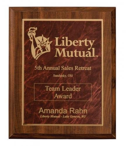 Cherry Finish Plaque Award