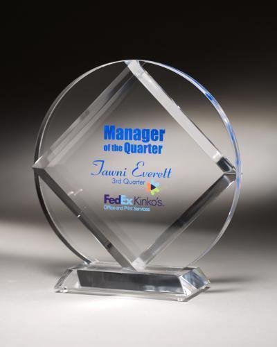 Circle Diamond Acrylic Award