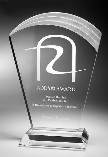 Circle Wave Top Acrylic Award