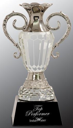 Crystal and Silver Cup Trophy