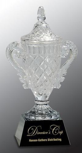 Crystal Lidded Cup Trophy
