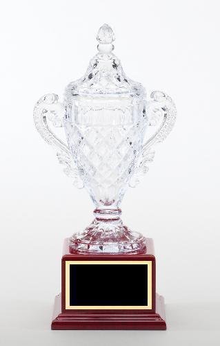 Crystal Vase On Wood Base