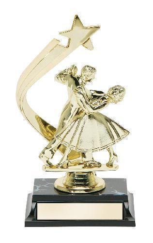 Dancing Couple Backdrop Trophy