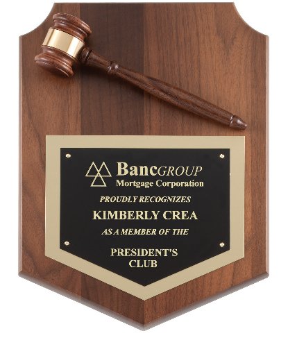 Deluxe Gavel Plaque
