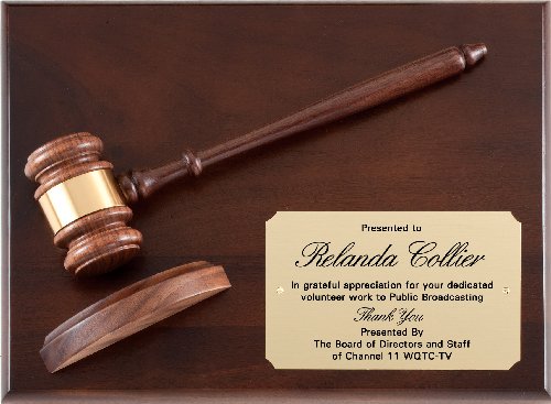Deluxe Gavel Plaques