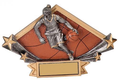 Diamond Plate Resin -Basketball Female