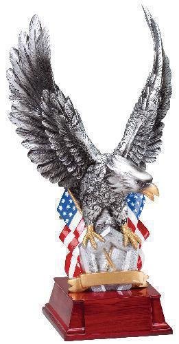 Eagle and Flags With Cherry Base