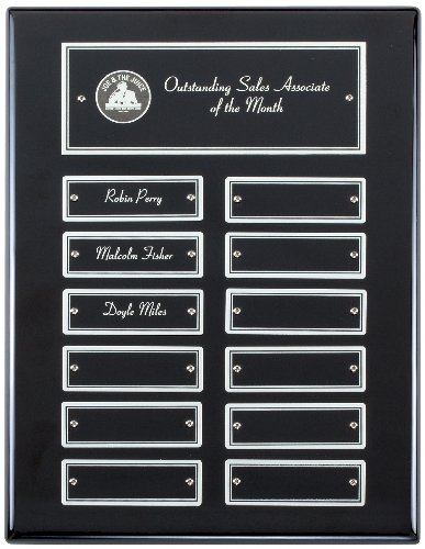 Ebony Finish Perpetual Plaque