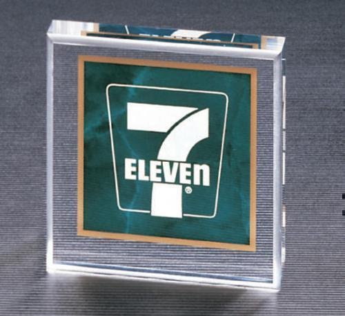 Emerald Marble Square Acrylic Paper Weight