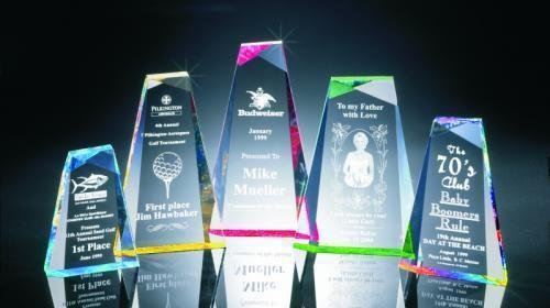Faceted Wedge Acrylic Award