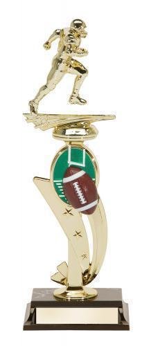 Football Action Trophy With Color Riser