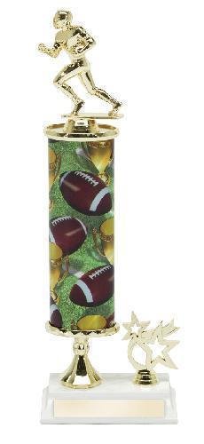 Football Single Column with Trim Trophy