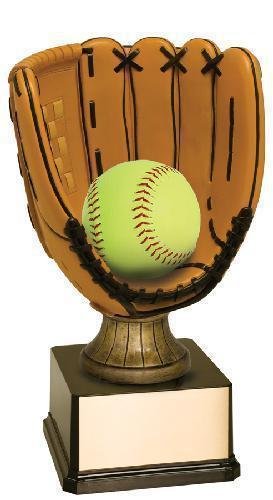 Full Color Resin Baseball Glove Trophy