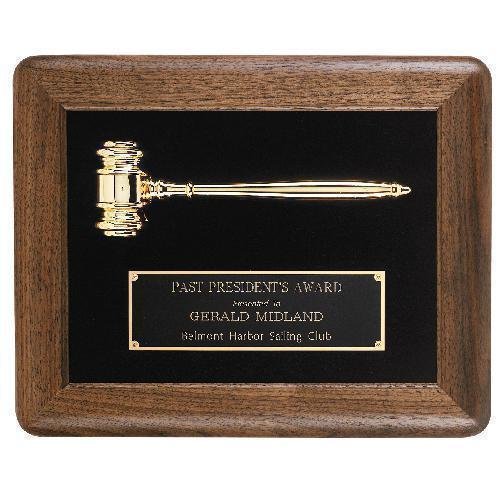 Gavel Frame Plaque