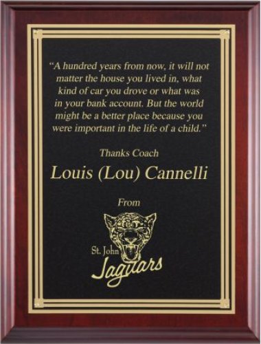 Genuine Cherry Plaques with Single Plate