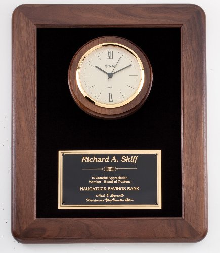 Genuine Walnut Clock Plaque