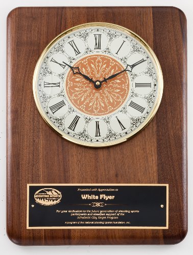Genuine Walnut Clock Plaque