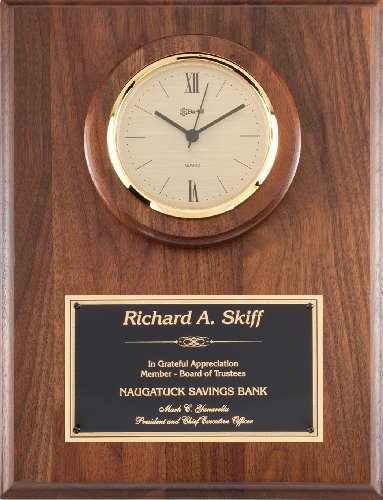 Genuine Walnut Clock Plaque