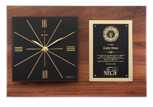Genuine Walnut Clock Plaque
