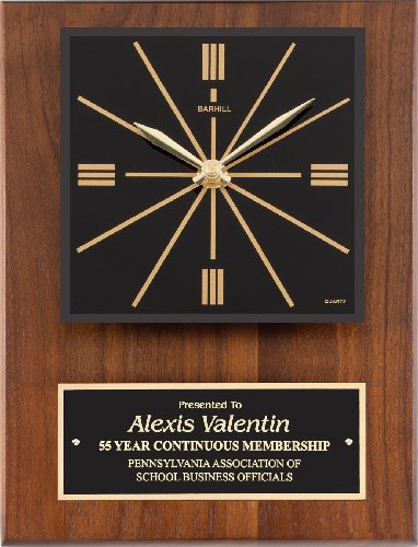 Genuine Walnut Clock Plaque