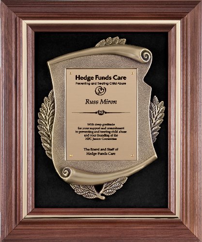 Genuine Walnut  Frame with Metal Casting on Black Velour