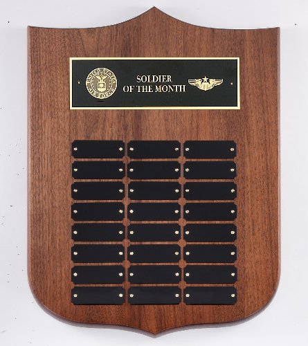 Genuine Walnut Perpetual Plaques