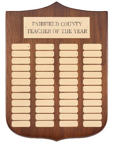 Genuine Walnut Perpetual Plaques