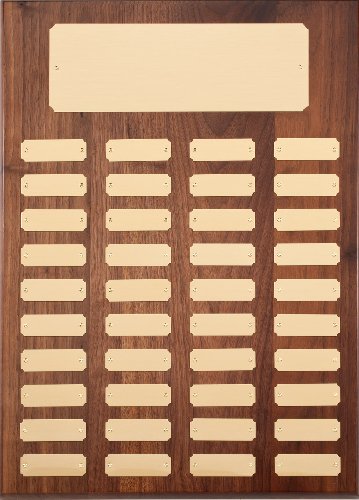 Genuine Walnut Perpetual Plaques