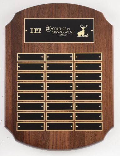 Genuine Walnut Perpetual Plaques