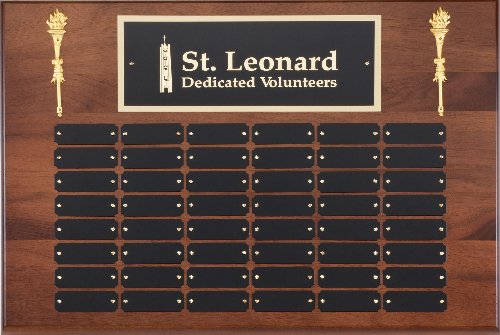 Genuine Walnut Perpetual Plaques